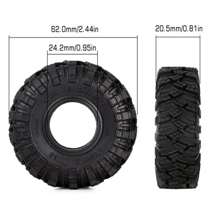 Kraken Claw 1.0" M/T Tires for 1/24-1/18 Rock Crawler (4) (INJYQT1007)