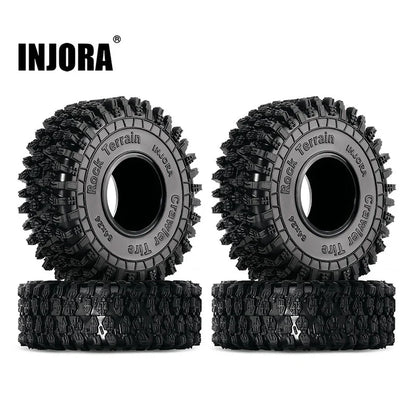 1.0" S5 Super Soft Compound Tires 64x24mm for 1/24-1/18 Rock Crawler (4) (INJYQT1011)