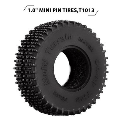 Comp Pin 1.0" S5 Super Soft Compound Tires 55x20mm for 1/24-1/18 Rock Crawler (4) (INJYQT1013)