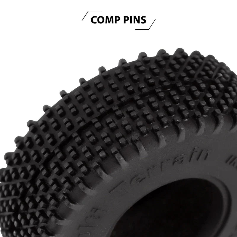 Comp Pin 1.0" S5 Super Soft Compound Tires 55x20mm for 1/24-1/18 Rock Crawler (4) (INJYQT1013)