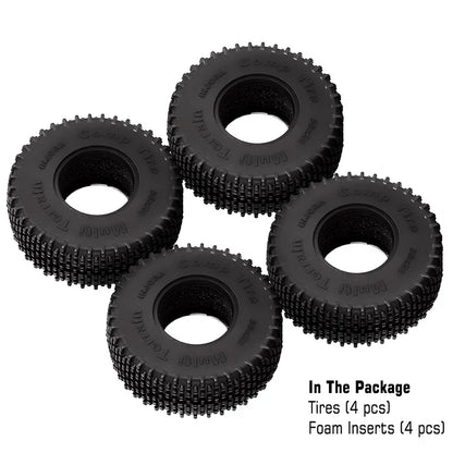 Comp Pin 1.0" S5 Super Soft Compound Tires 55x20mm for 1/24-1/18 Rock Crawler (4) (INJYQT1013)