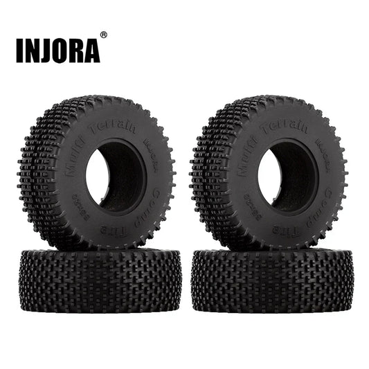 Comp Pin 1.0" S5 Super Soft Compound Tires 55x20mm for 1/24-1/18 Rock Crawler (4) (INJYQT1013)