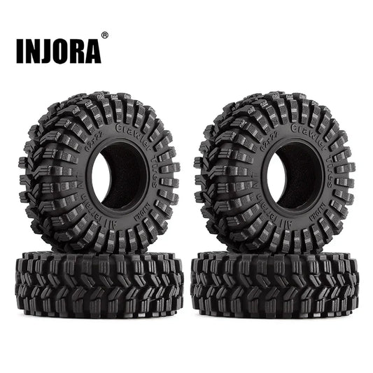 King Trecker 1.0" A/T Tires for 1/24-1/18 Rock Crawler (4) (INJYQT1014)