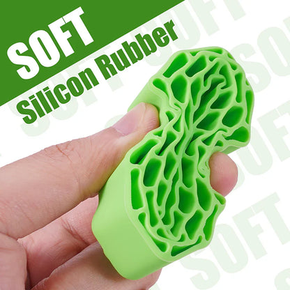 Silicone 1.3" Soft Green Rubber Inserts for 1/24-1/18 Rock Crawler (4) (INJYQT1370GN)