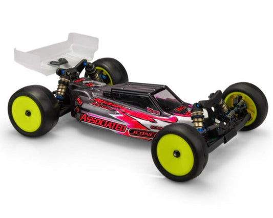 JConcepts RC10 B7/B7D "F2" Body w/Turf & Carpet Wings (Clear) (JCO0614)
