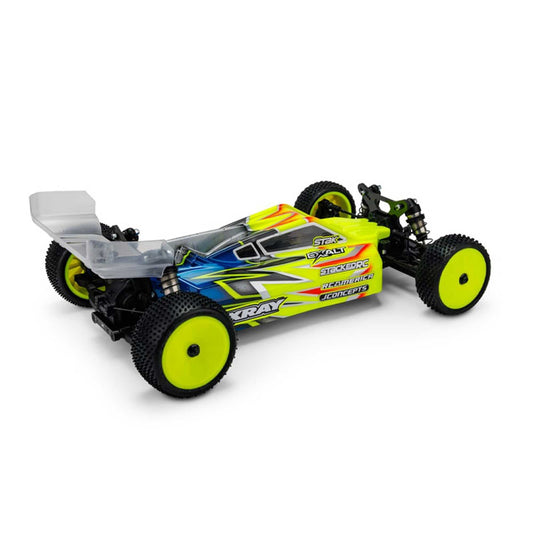 1/10 P2 2024 XRAY XB4 Polycarbonate Body with Carpet Turf and Dirt Wings (JCO0642)