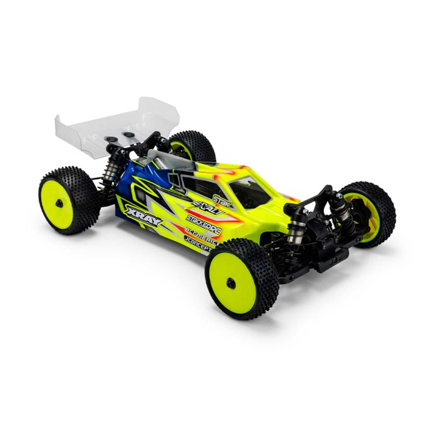 1/10 P2 2024 XRAY XB4 Polycarbonate Body with Carpet Turf Dirt Wing (JCO0642L)