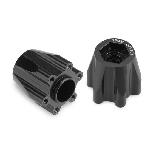 Alum 12mm Hex Wheel Adapter Black for Tribute (2 Pack) (JCO2401)