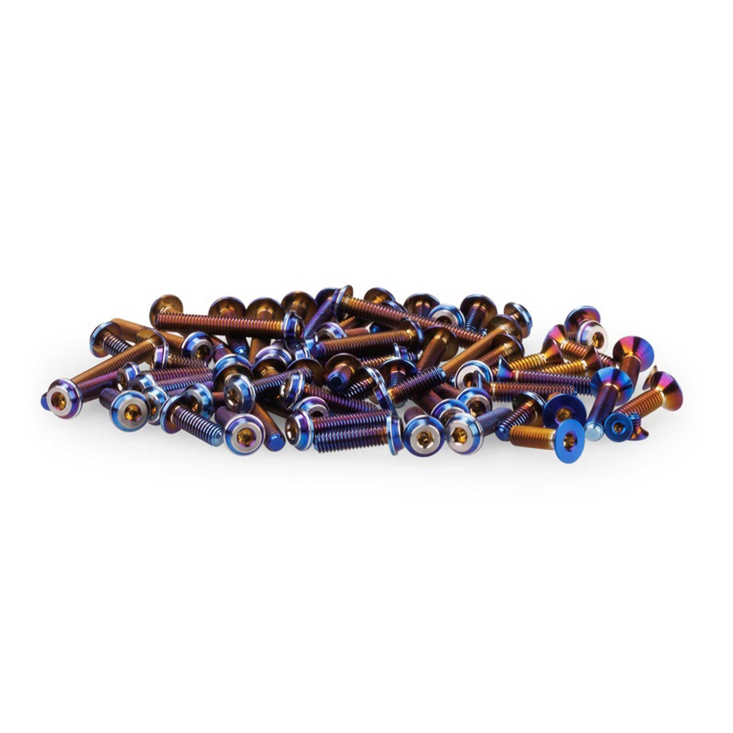 B6.4 Titanium Top Hat Screw Set Upper Blue (JCO29951)