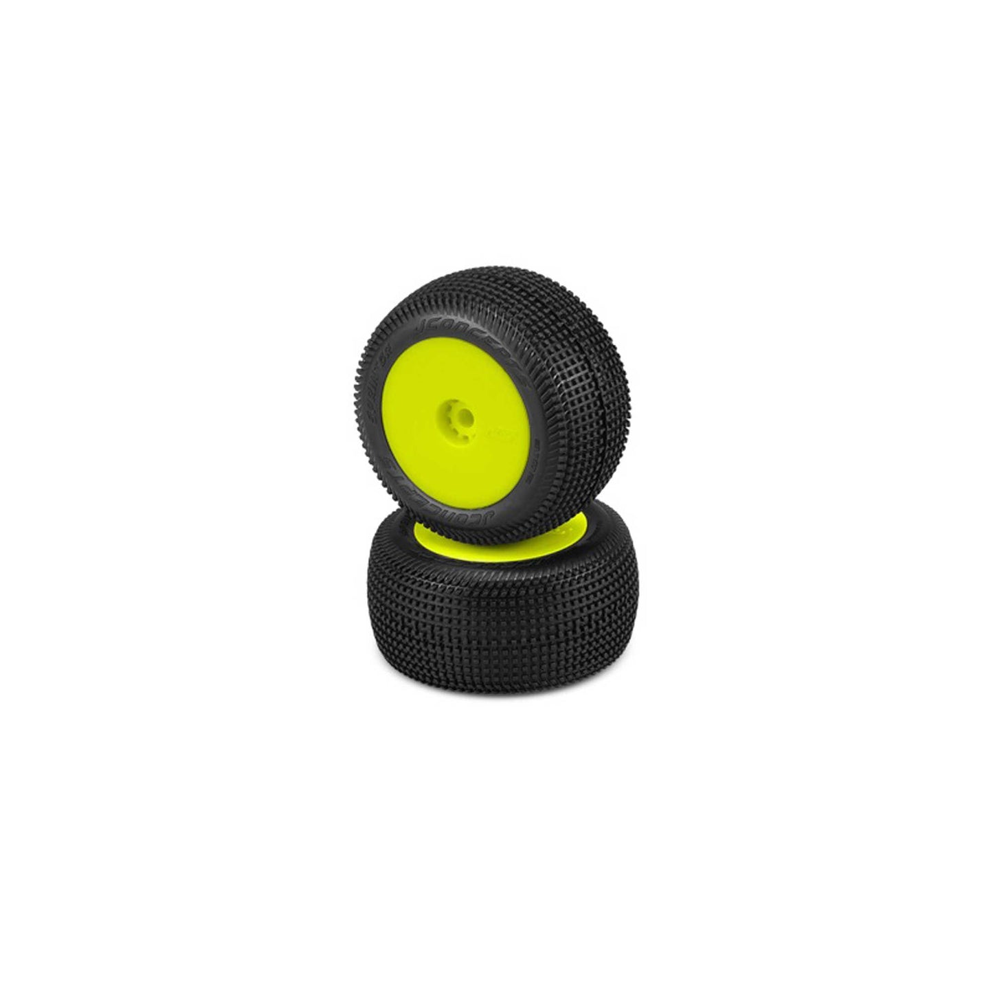 1/16 Sprinter Pre-Mounted Mini-T/Mini-B Tires with Yellow Wheels and Pink Compound (JCO3102201091)