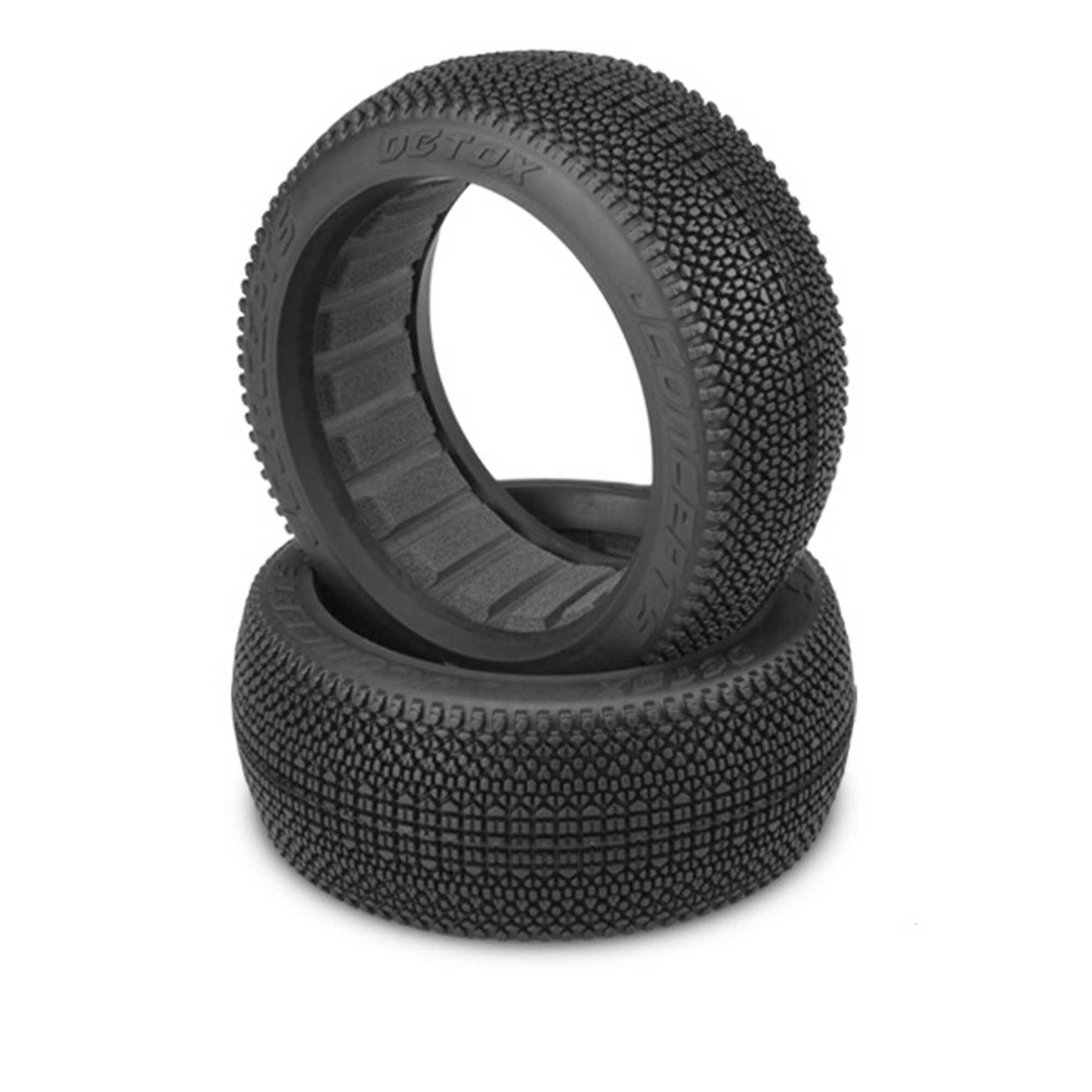 1/8 Detox 83mm Buggy Tires and Inserts Aqua Compound (2) (JCO312203)