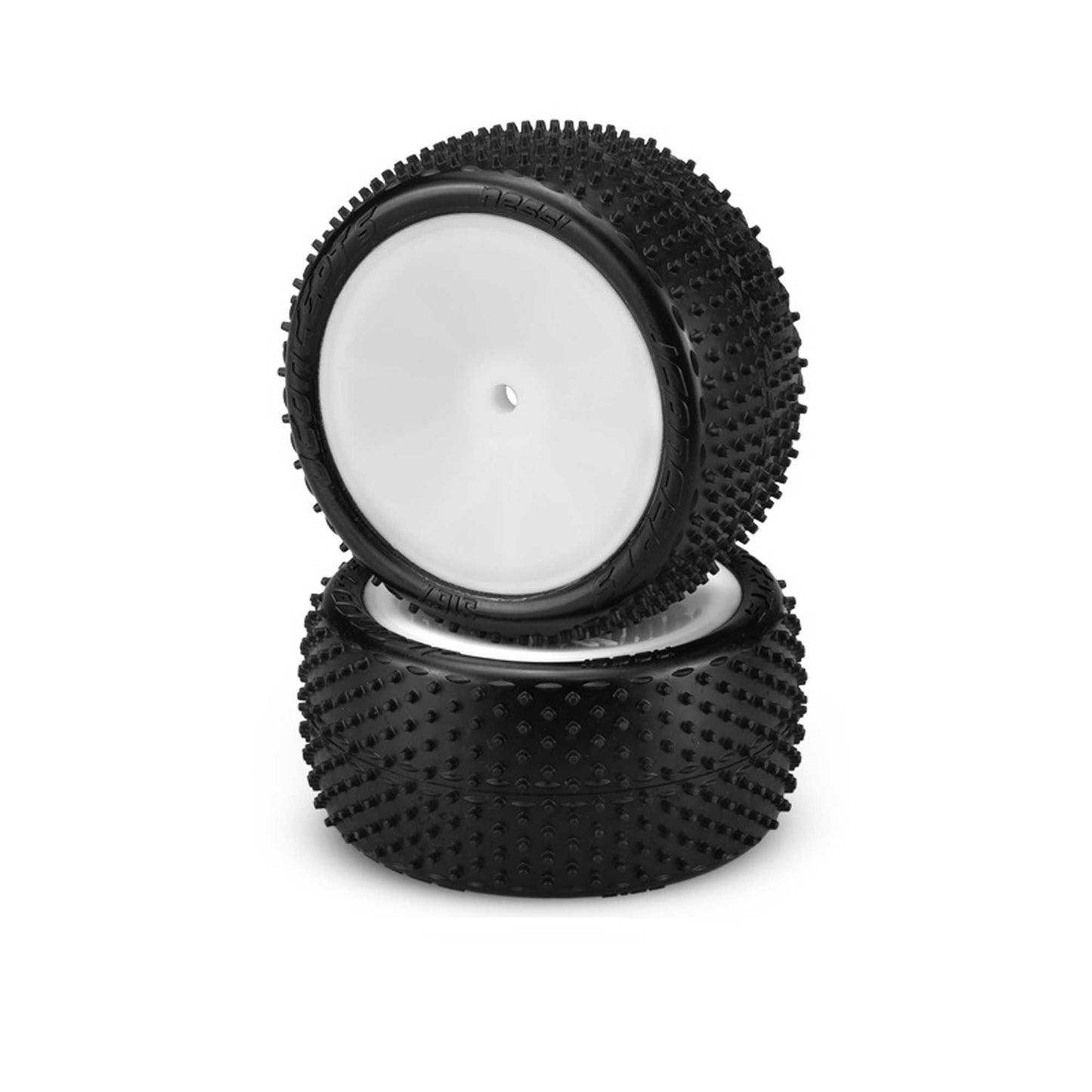 Nessi 2.2ÃƒÂ¢Ã¢â€šÂ¬Ã‚Â Pre-Mounted Buggy Tires with White Wheels (Pink Compound) (JCO3167101021)