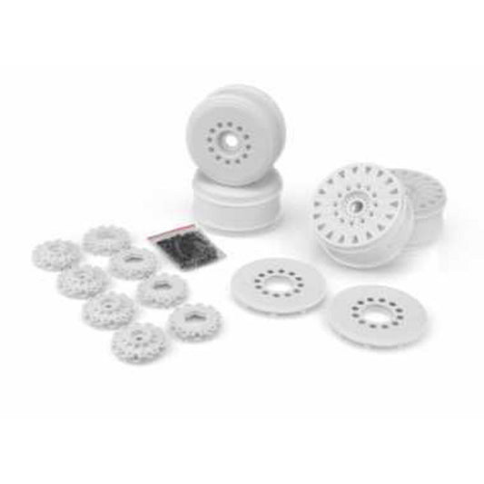 Cheetah 83mm Speed-run Wheels with 12 & 17mm Hex Adapter (White) (JCO3395W)