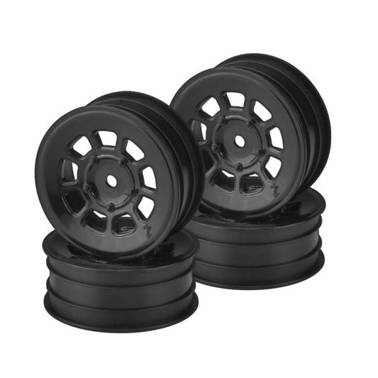 JConcepts 9-Shot 2.2 Front Wheel Set in Black (JCO3397B)