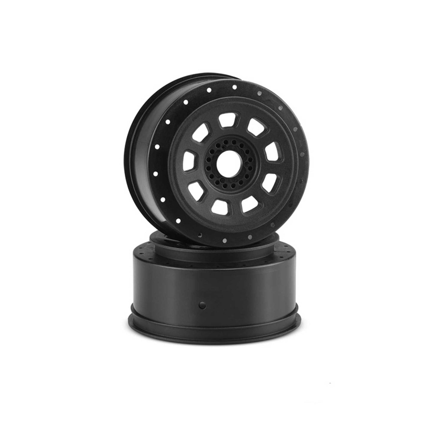 9-shot 17mm Hex SCT Tire Wheels Black (2) (JCO3421B)