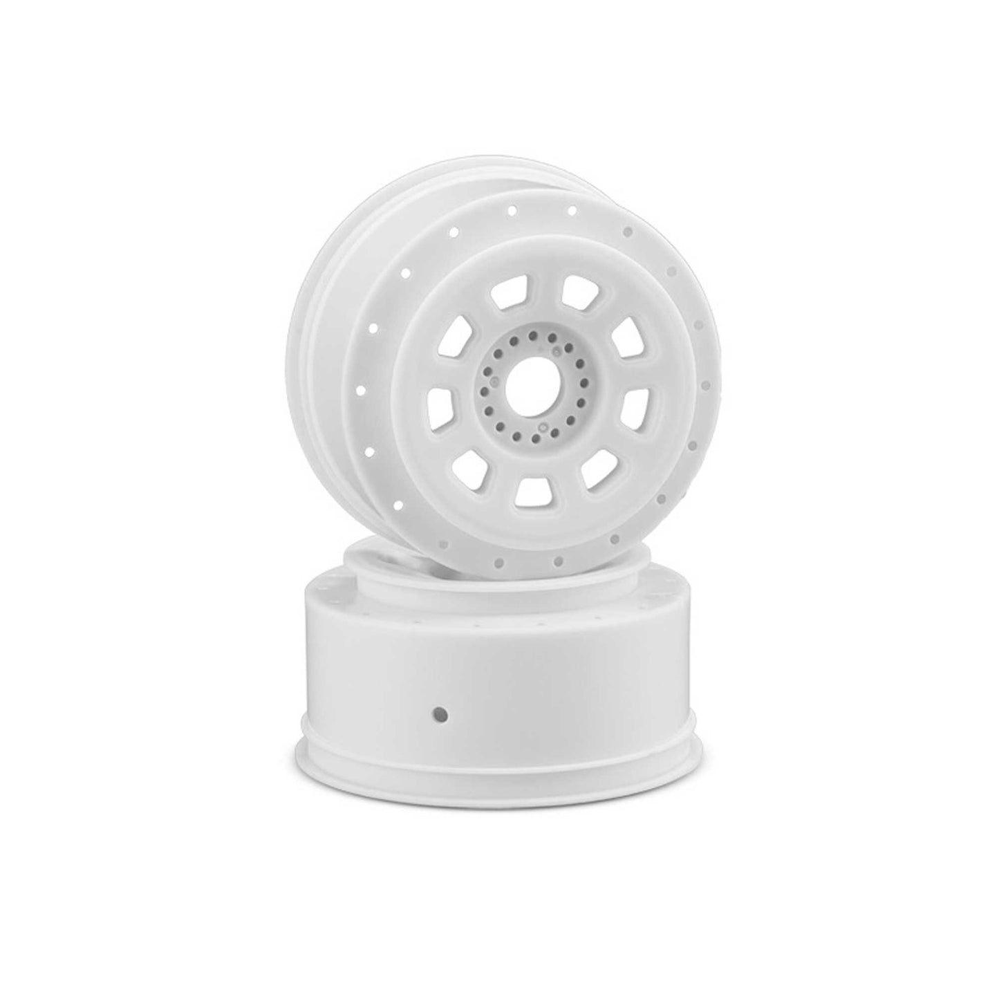 9-shot 17mm Hex SCT Tire Wheels White (2) (JCO3421W)