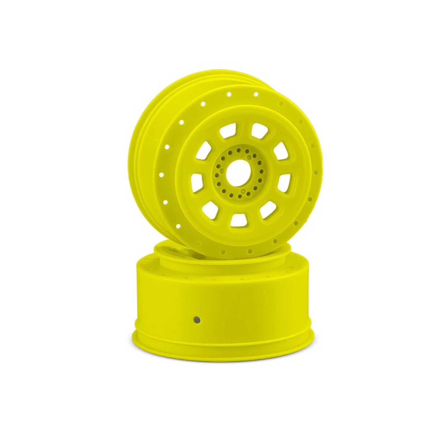9-shot 17mm Hex SCT Tire Wheels Yellow (2) (JCO3421Y)