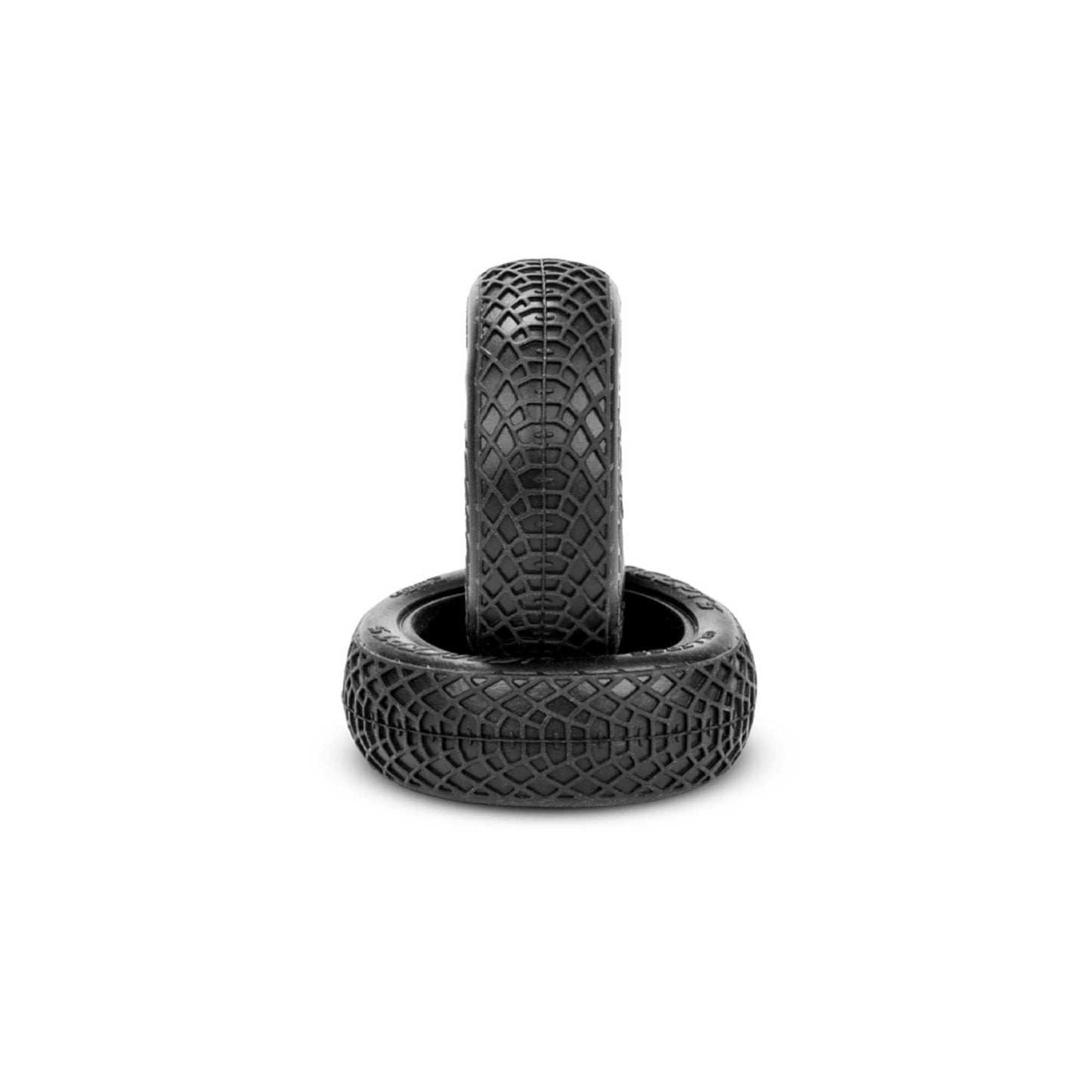 1/16 Ellipse Front 2WD Buggy Tires & Inserts (Green Compound) (JCO4002-02)
