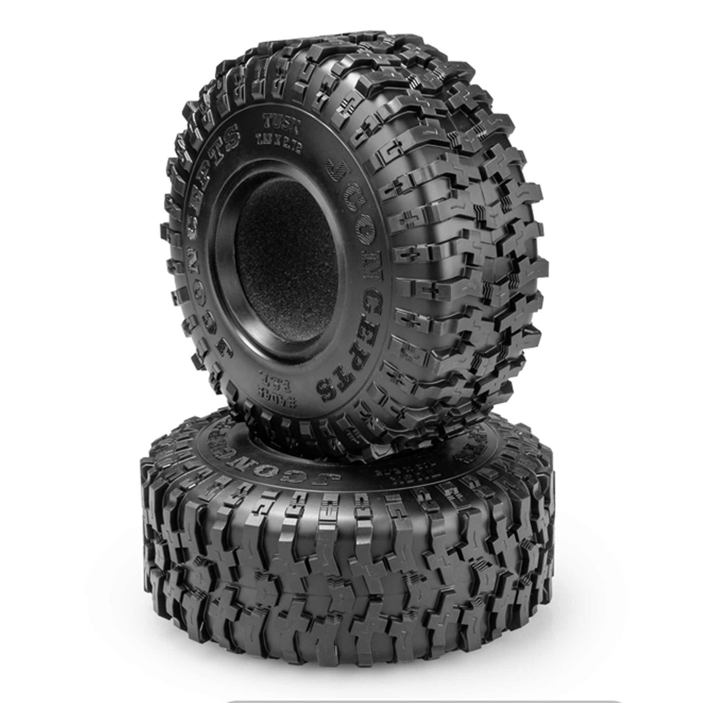 1/6 Tusk 2.9 Inch Crawler Tires with Inserts Green Compound (2) (JCO404502)