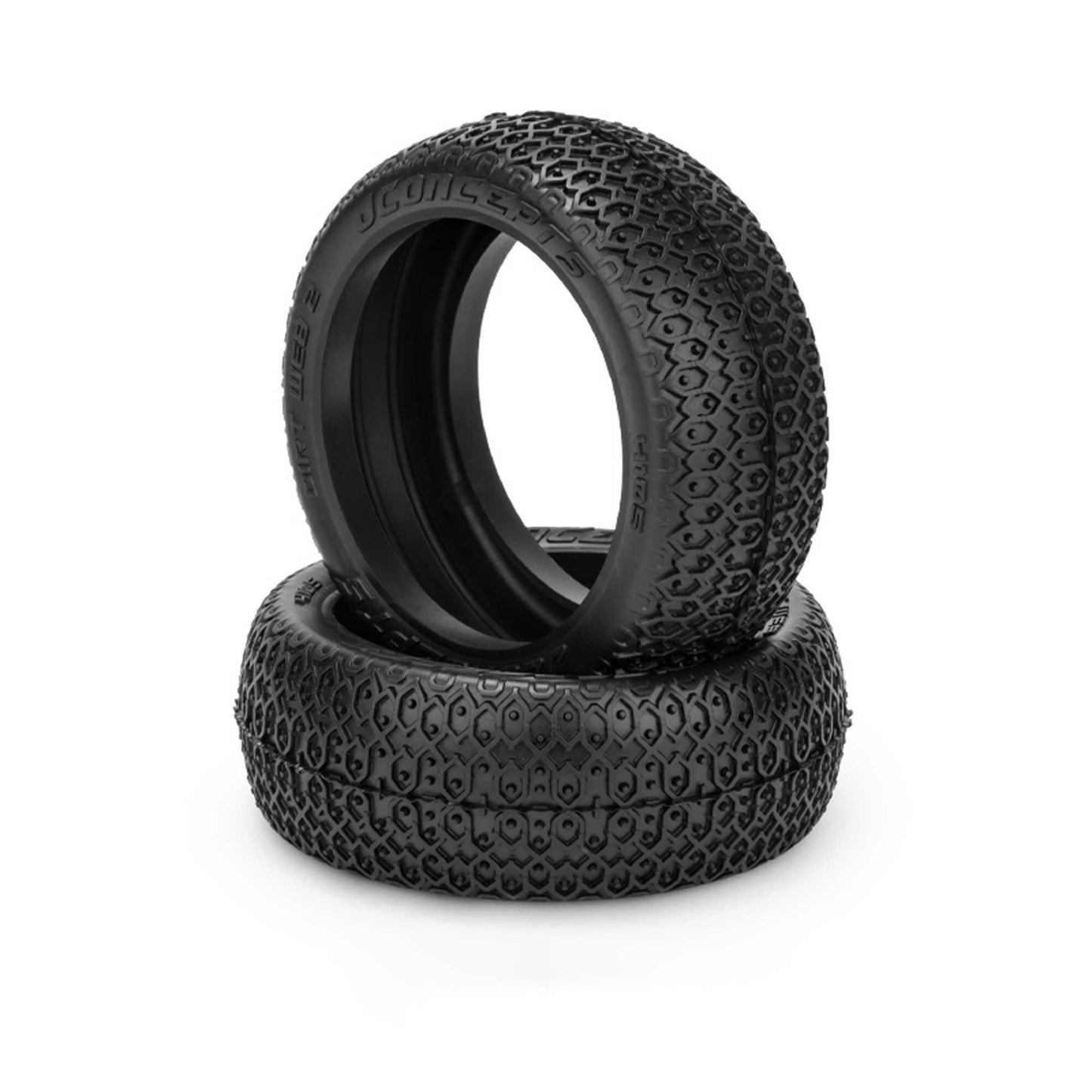 1/8 Dirt Web 2 83mm Buggy Tires with Inserts (Blue Compound) (JCO4105-01)