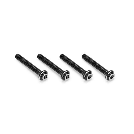 3x20mm Top Hat Titanium Screws Stealth Black - 4pc (JCO5142-2)