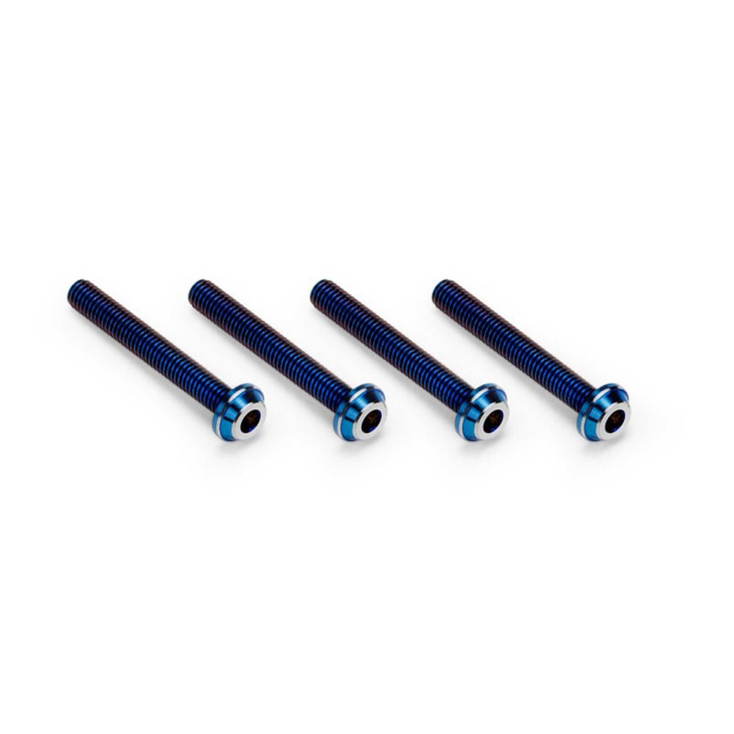 3x22mm Top Hat Titanium Screws Burnt Blue - 4pc (JCO5143-1)