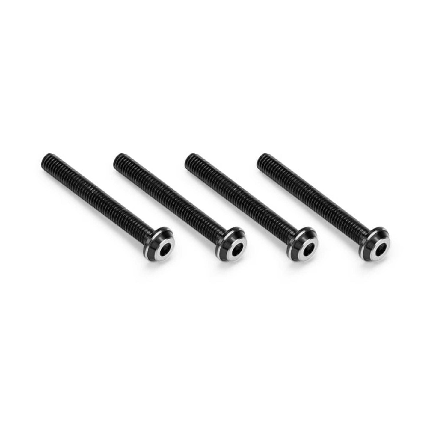 3x24mm Top Hat Titanium Screws Stealth Black - 4 Pack (JCO5144-2)