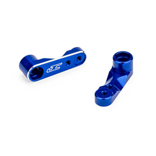 RC10B7 Aluminum Steering Bell Cranks (Blue) (JCO5188-1)