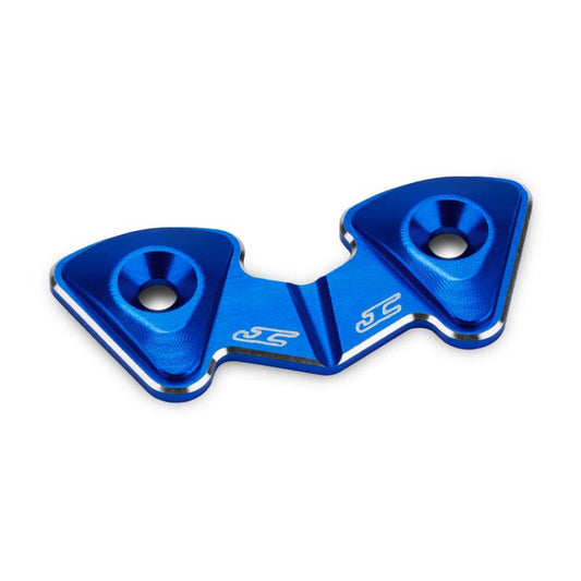 RC10B7 Aluminum 1-Piece Rear Wing Button Blue (JCO5203-1)