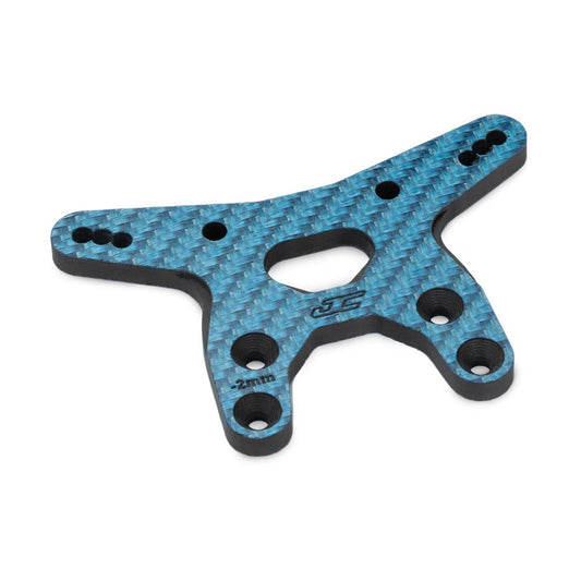 Carbon Fiber -2mm Front Shock Tower for 1/10 Team Associated RC10B7 (Blue) (JCO5214-1)