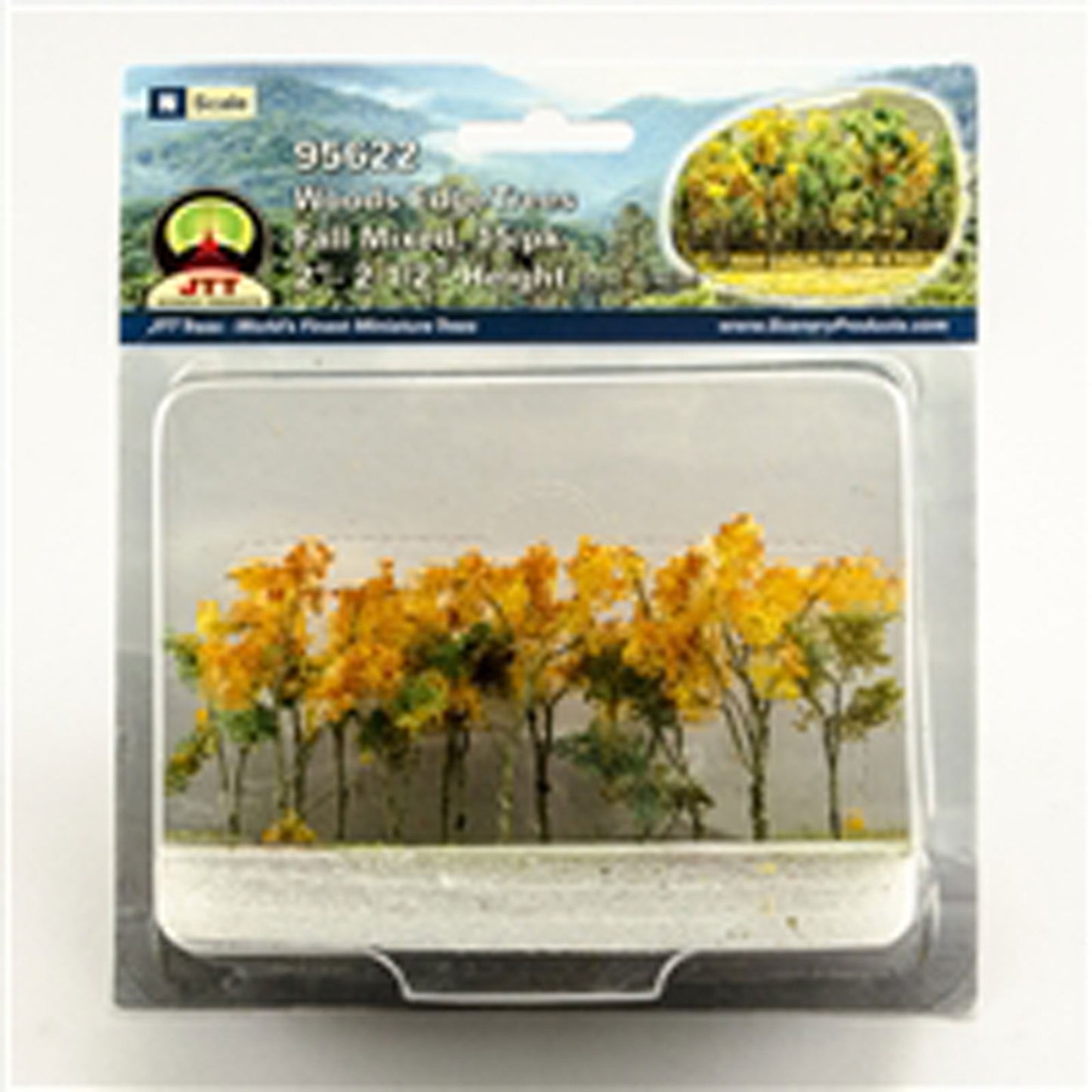Woods Edge Trees Fall Mixed 2-2.5 Inch Set of 15 (JTT95622)