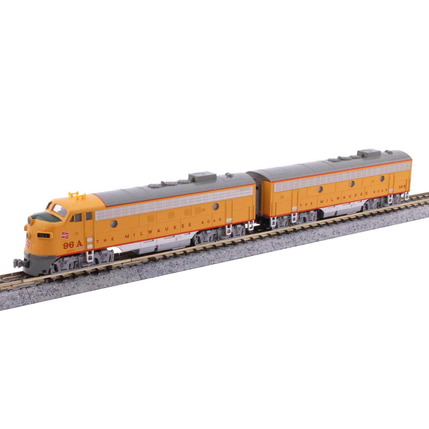 N EMD FP7 Locomotive Milwaukee Road Post 1955 Scheme A & B Two-Pack (KAT106-0432)