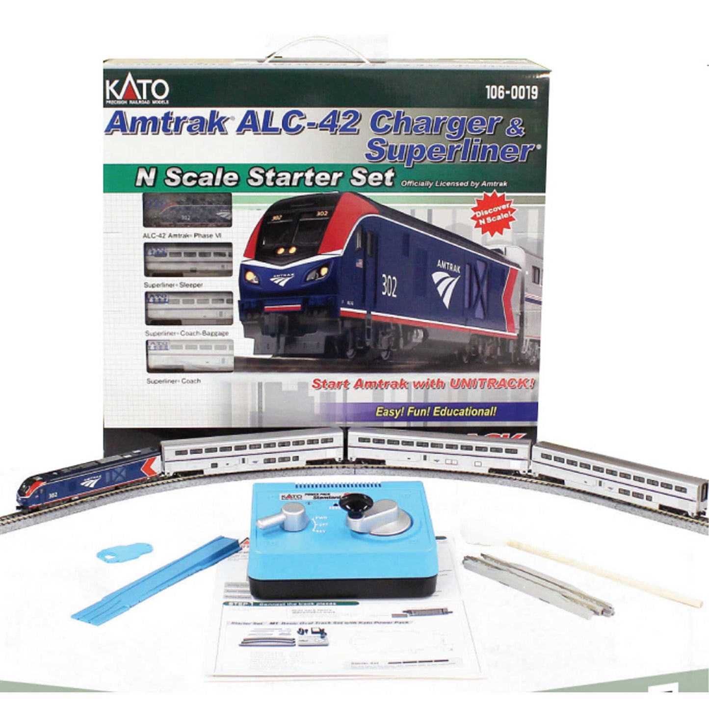 N ALC-42 Charger Locomotive Superliner Amtrak Starter Set (KAT1060019)