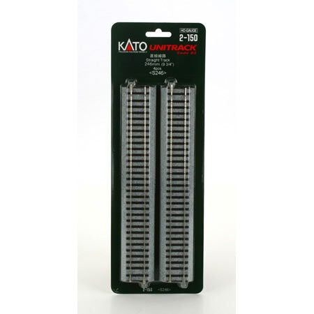 HO 246mm 9-3/4" Straight Track (4 Pieces) (KAT2150)