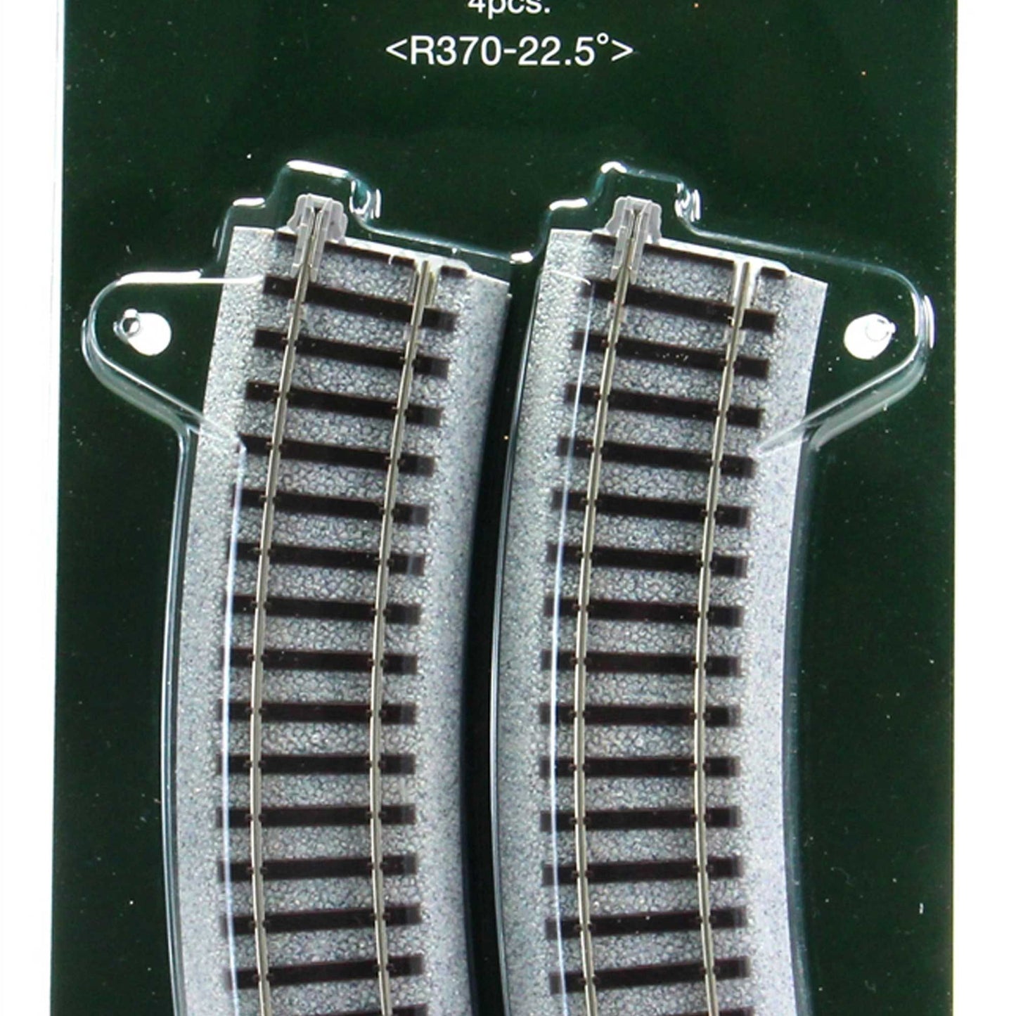 HO 370mm Radius Curve Track Set (4) 22.5 Degree Curves (KAT2280)