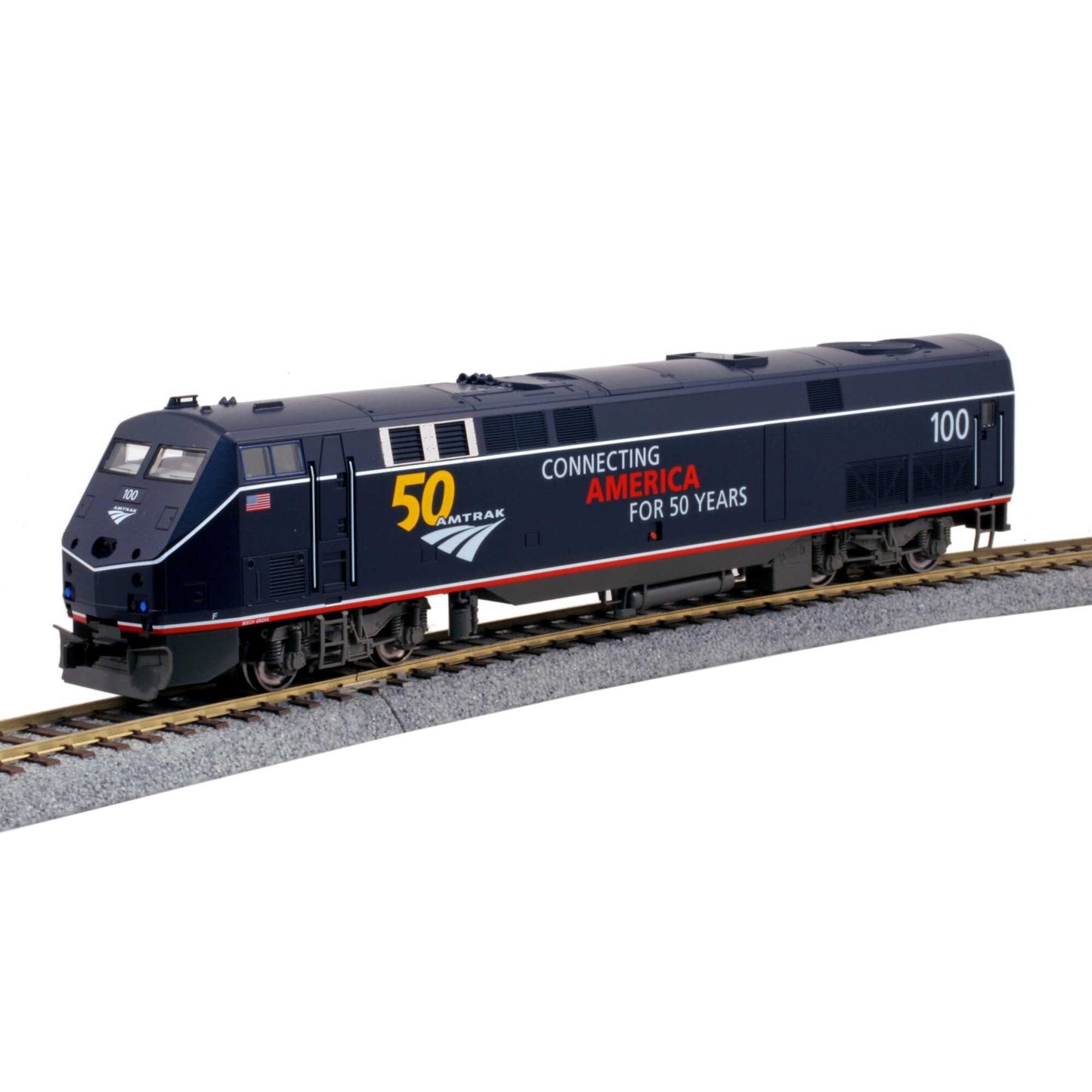HO P42 Amtrak Midnight Blue #100 50th Anniversary Model (KAT376113)