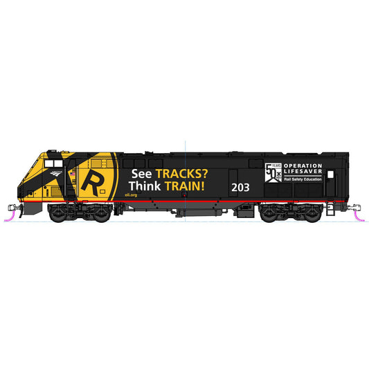 HO P42 Amtrak Locomotive Operation Lifesaver #203 (KAT376119)