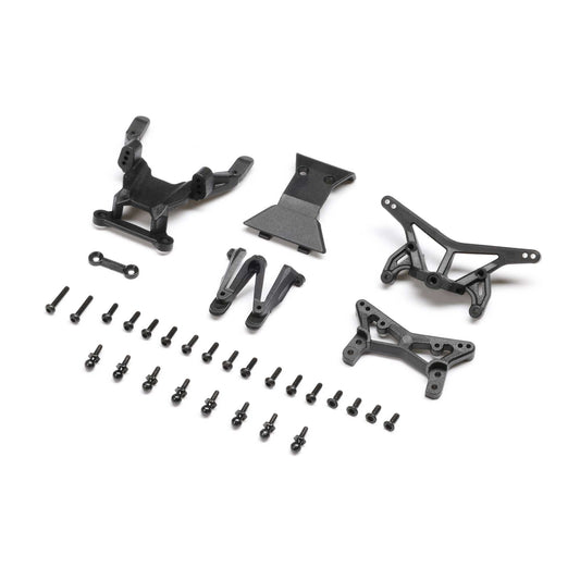 Front/Rear Shock Towers and Bumper for Micro-B (LOS-1770)