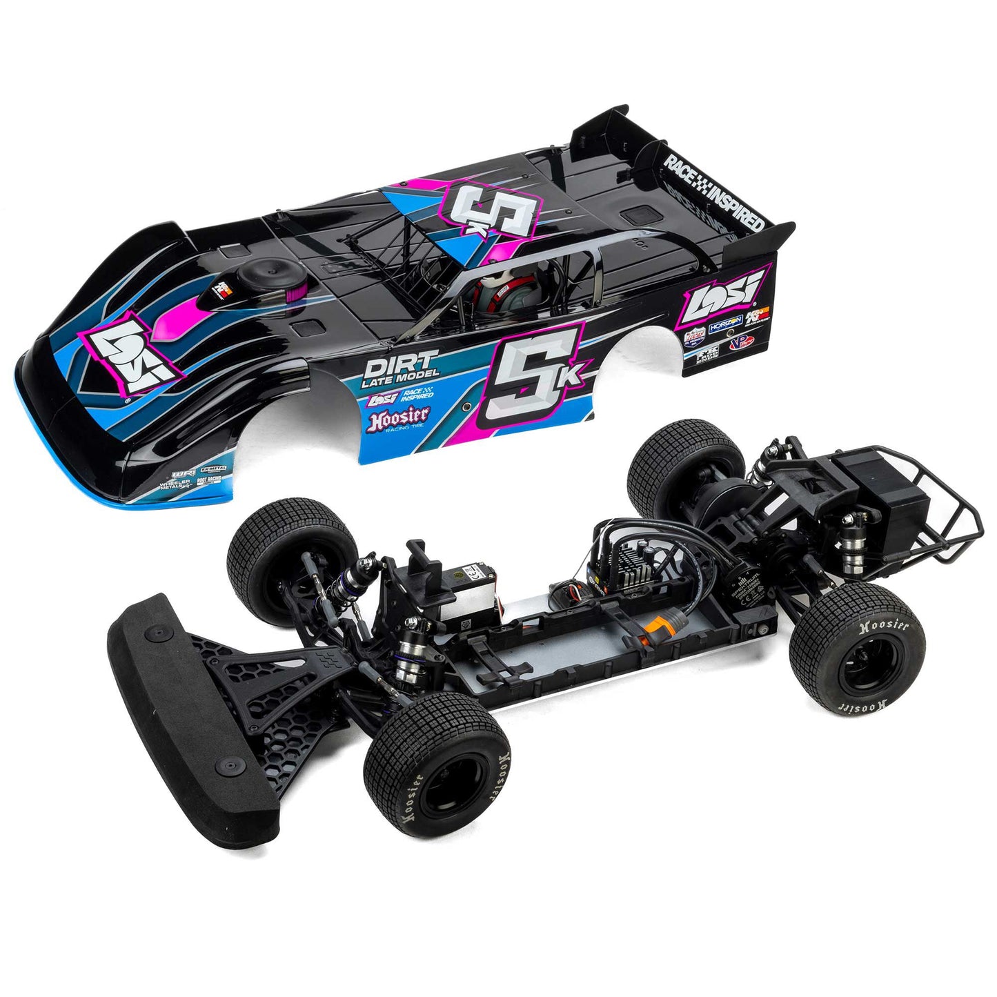 1/10 22S Dirt Late Model Ready to Run (Blue) (LOS-2167T1)_27
