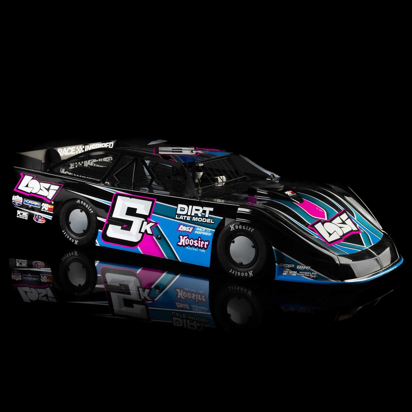 1/10 22S Dirt Late Model Ready to Run (Blue) (LOS-2167T1)_31