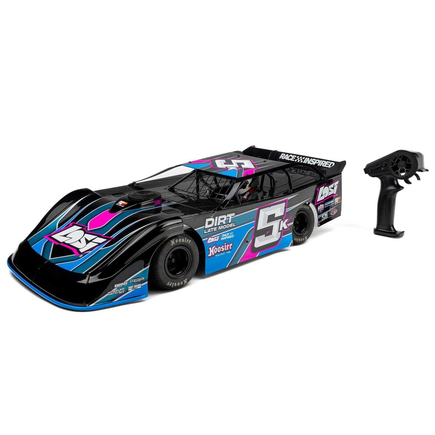 1/10 22S Dirt Late Model Ready to Run (Blue) (LOS-2167T1)_14