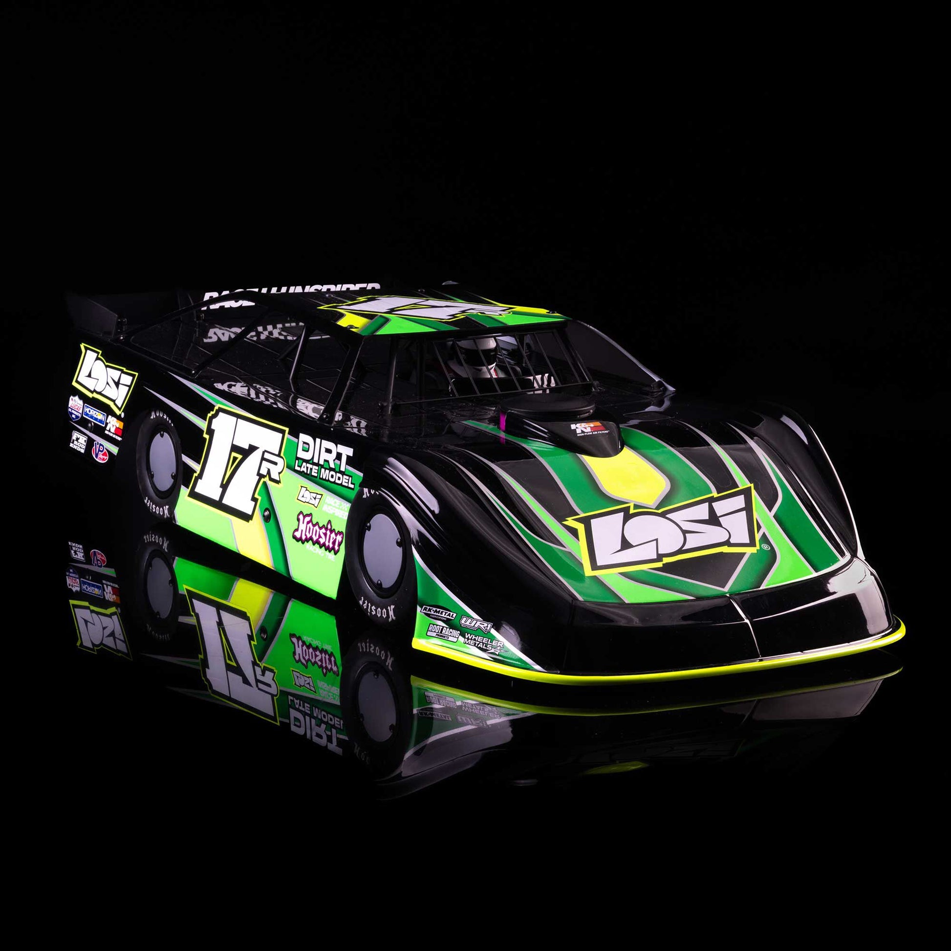 1/10 22S Dirt Late Model Ready to Run (Green) (LOS-2167T2)_6