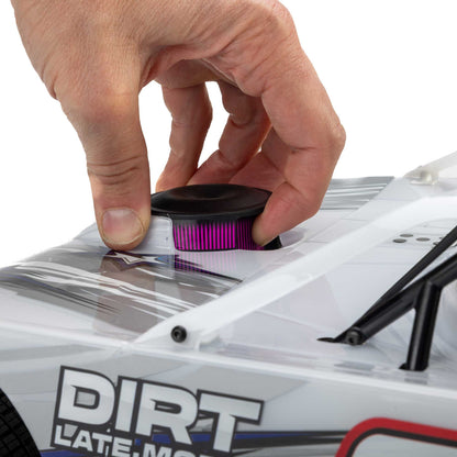 1/10 22S Dirt Late Model Ready to Run with Battery and Charger (White) (LOS-2168T1)_11