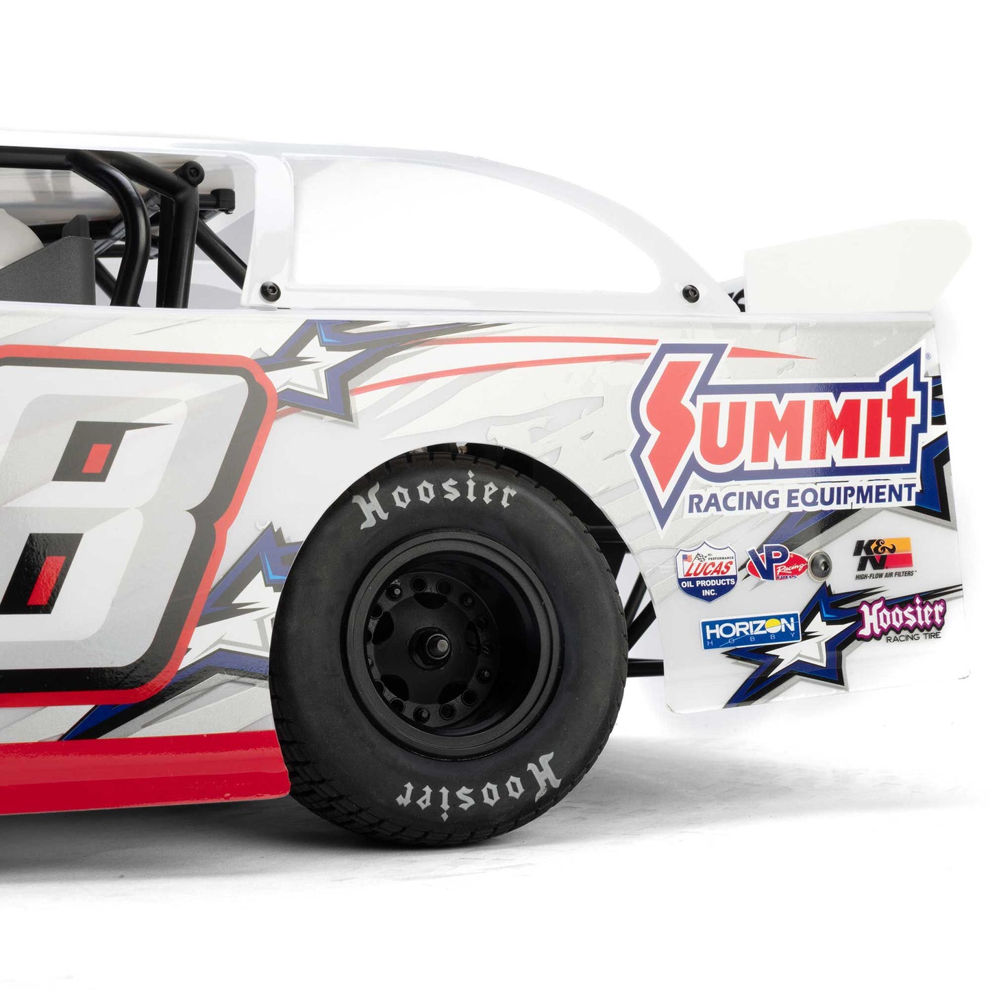 1/10 22S Dirt Late Model Ready to Run with Battery and Charger (White) (LOS-2168T1)_16