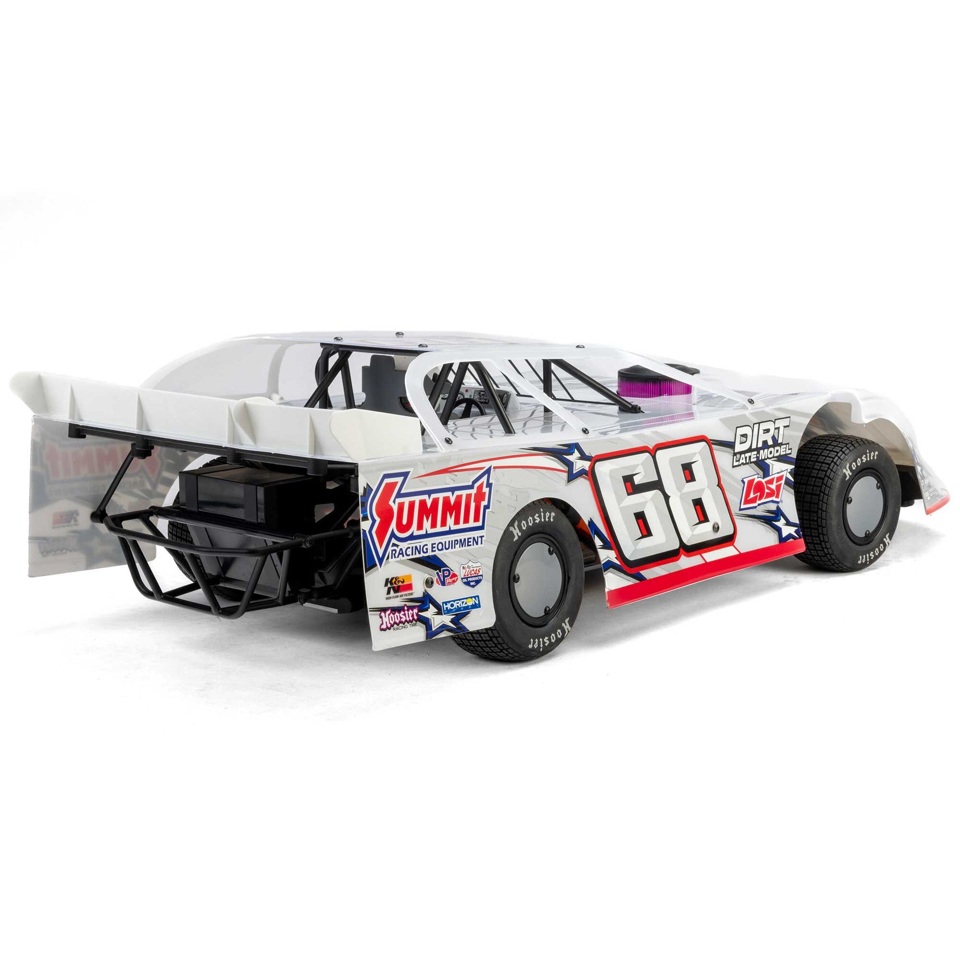 1/10 22S Dirt Late Model Ready to Run with Battery and Charger (White) (LOS-2168T1)_24