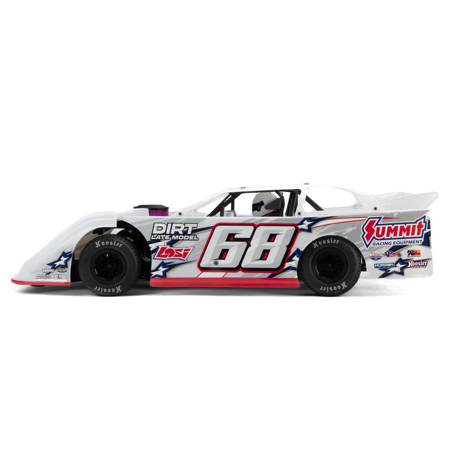 1/10 22S Dirt Late Model Ready to Run with Battery and Charger (White) (LOS-2168T1)_25