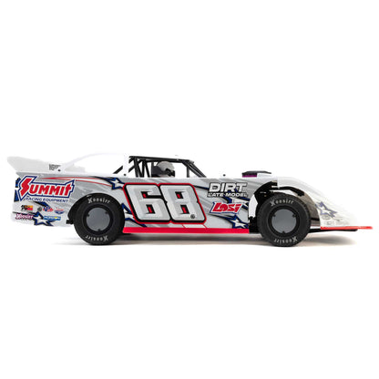 1/10 22S Dirt Late Model Ready to Run with Battery and Charger (White) (LOS-2168T1)_2