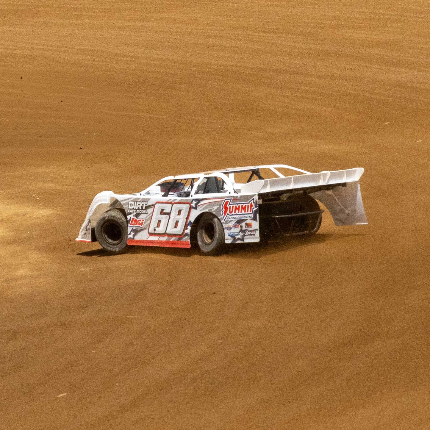 1/10 22S Dirt Late Model Ready to Run with Battery and Charger (White) (LOS-2168T1)_10