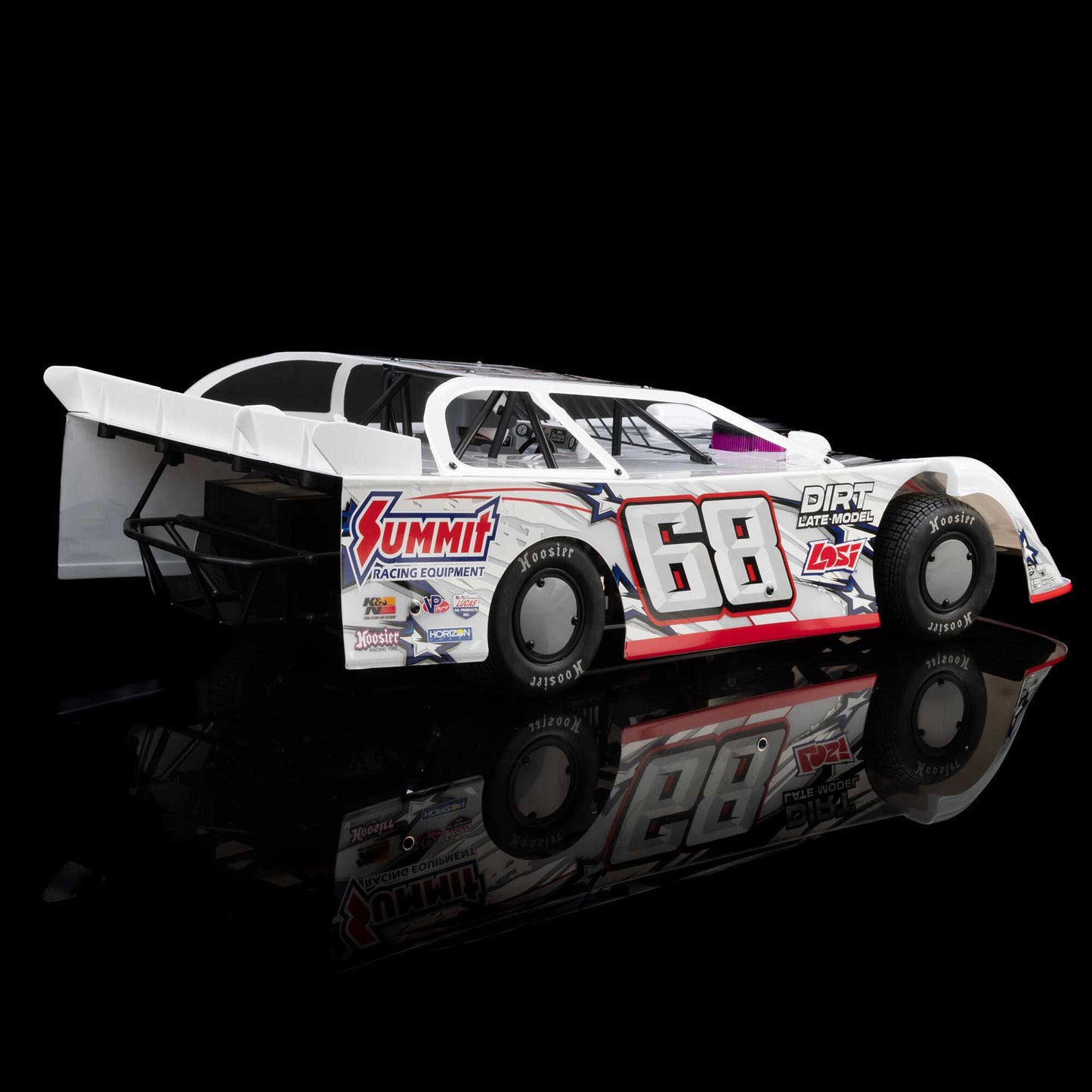 1/10 22S Dirt Late Model Ready to Run with Battery and Charger (White) (LOS-2168T1)_15