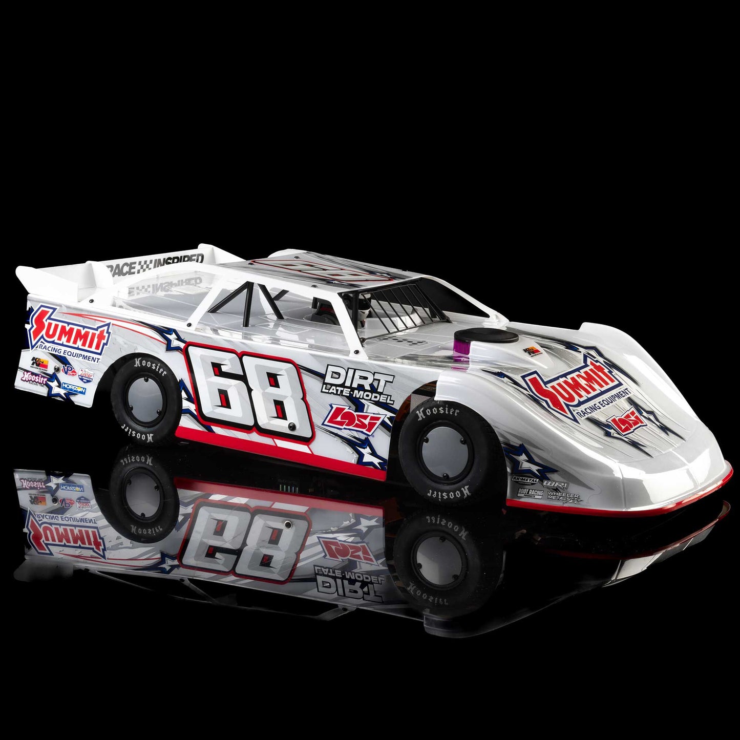 1/10 22S Dirt Late Model Ready to Run with Battery and Charger (White) (LOS-2168T1)_23